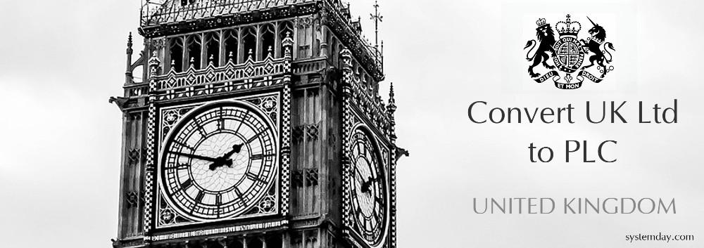 UK Convert an Ltd to a PLC
